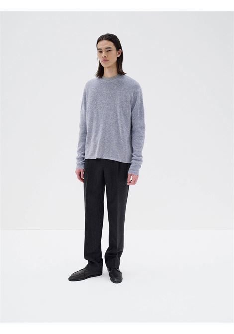 airy silk wool knit man purple AURALEE | A25AP01JZTOP LIGHT PURPLE